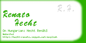 renato hecht business card